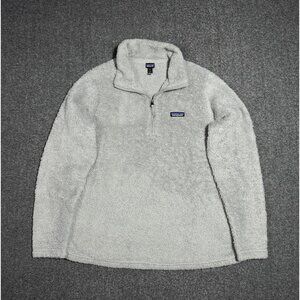 Patagonia Los Gatos Plush Fleece 1/4 Zip Pullover Womens XL Taupe